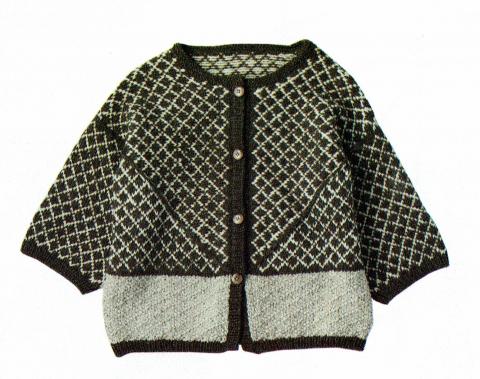 アトリエK'K 　小さな柄の編み込みジャケット20221016.jpg